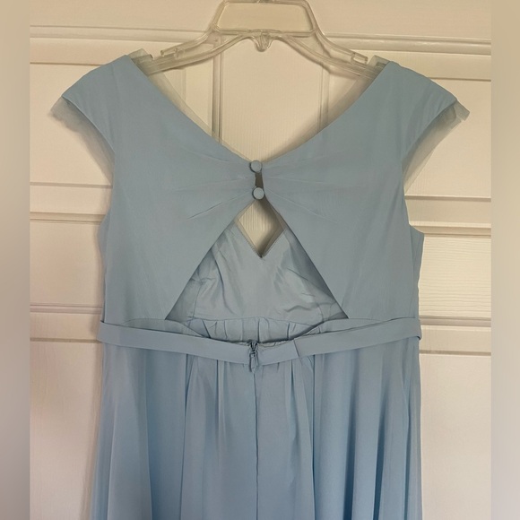 Azazie Jeneva Sky Blue Bridesmaid Dress - Picture 5 of 8